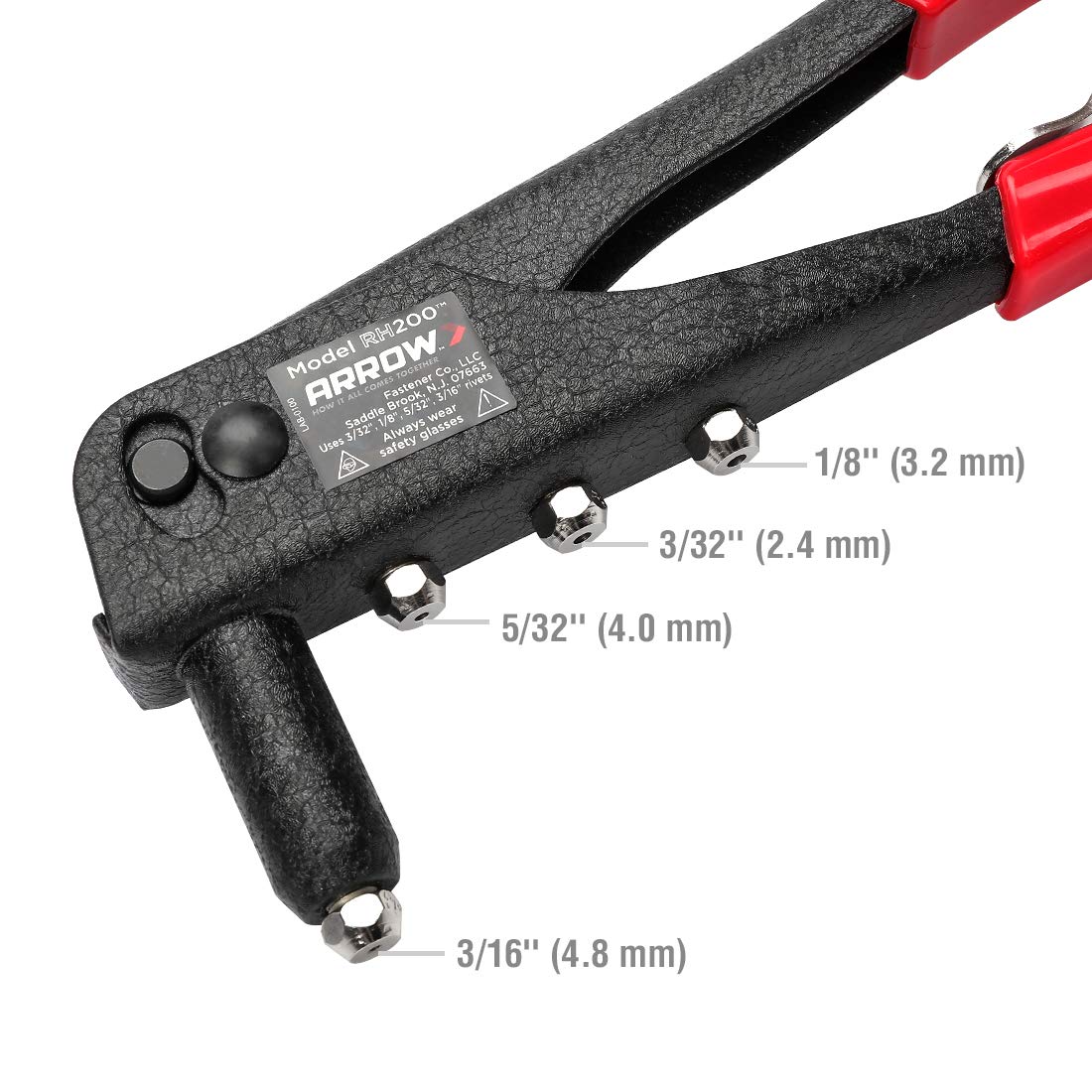 Arrow Heavy Duty Riveter Kit, Professional Pop Rivet Gun with Assorted 120 Rivets Arrow