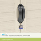 Suncast BMS1250 Vertical Shed with Floor - Vanilla Suncast