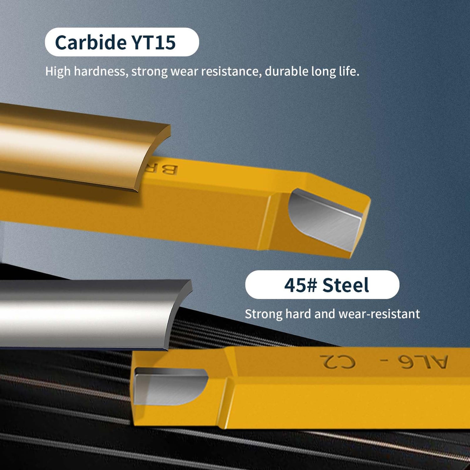 HAowosi 20 pc 1/2"Carbide Tip Tipped Cutter Tool,Metal Lathe Cutting Tools,Lathe Tools Metal Cutting for Metal Lathe Turning, Boring, and Chamfering HAowosi