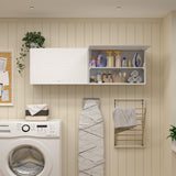 Wall Storage Cabinet Metal Garage Locker Medicine Cabinet with Locking Door Adjustable Shelf Bathroom Wall Cabinet Over The Toilet Storage Cabinet MetalMax
