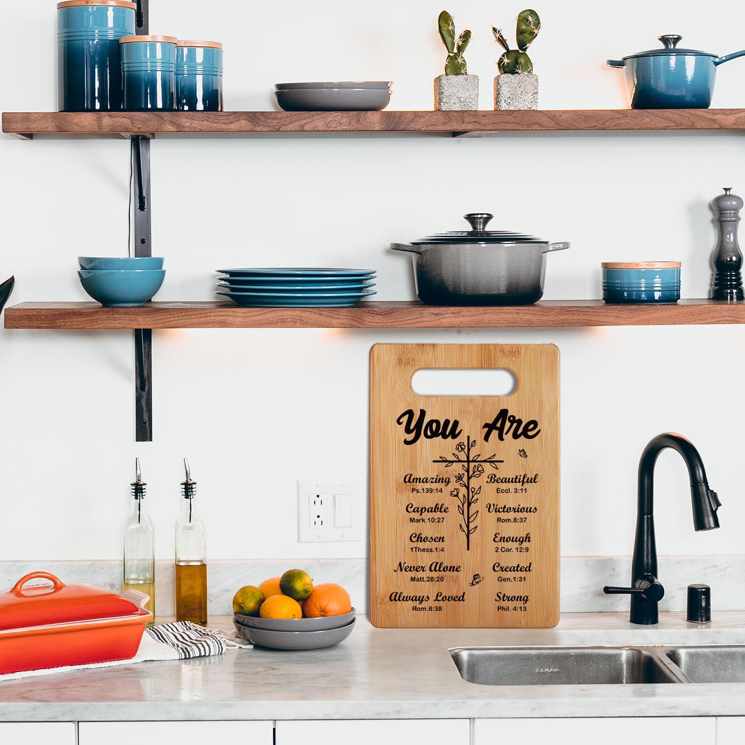 Christian Gifts Religious Gifts for Women, Inspirational Gifts with Prayers, Christmas Cutting Board Gifts for Women Friend - You Are Beautiful Busy Gaming Life