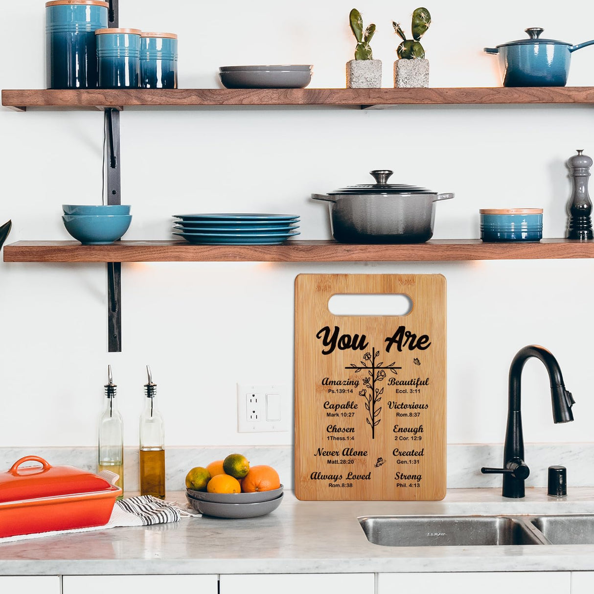 Christian Gifts Religious Gifts for Women, Inspirational Gifts with Prayers, Christmas Cutting Board Gifts for Women Friend - You Are Beautiful Busy Gaming Life