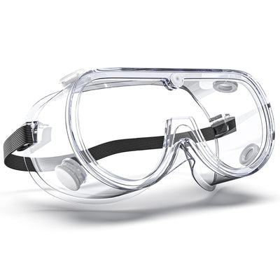 EinKau 1 Pcs Anti-Fog Indirectly Vented Lab Safety Goggles Over Glasses,Clear Chemistry Splash Proof Science Goggles Wide-Vision Adjustable
