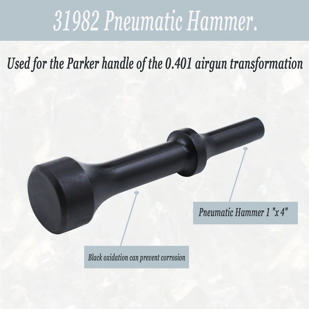 31982 Pneumatic 4-inch Hammer, Bit For Pneumatic Hammer Fits Impact Tool Air Hammer Attachments 2 Pcs Gteana
