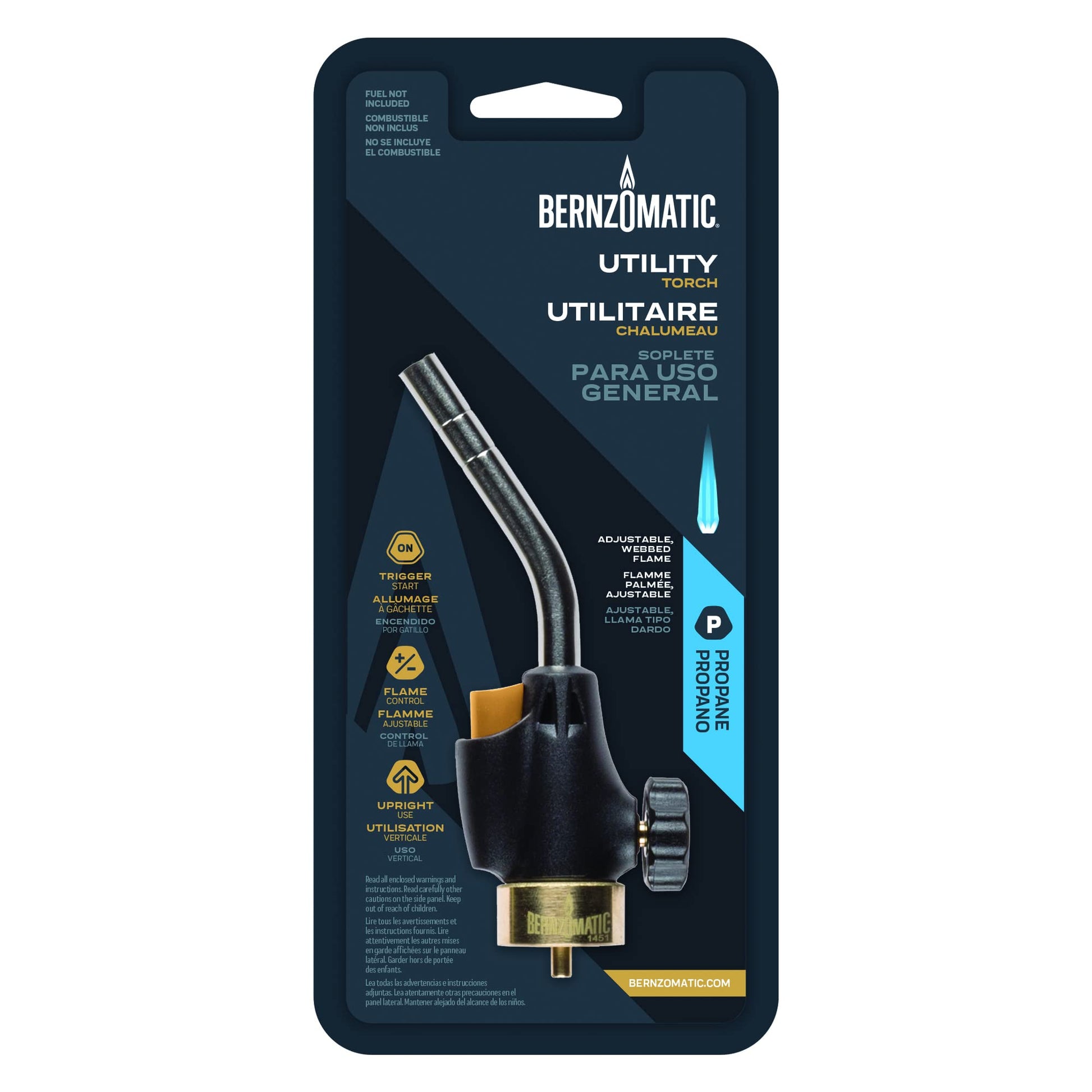 BERNZOMATIC Worthington 336737 WT2301 Trigger Start Propane Torch - WoodArtSupply