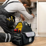 MARUTAI 12'' Tool Tote Bag, 44 Pockets Open Tool Bag, Tool Tote with Adjustable Straps and Waterproof Base, Tool Storage Bags for Men and Women MARUTAI TOOL STORAGE