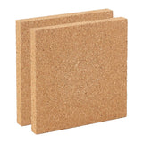 OLYCRAFT 2PCS Square Bulletin Boards 6 x 6 inch Non Self-Adhesive Wood Cork Board 0.6 inch Thick Square Cork Board Cork Tiles for Wall Decoration, OLYCRAFT