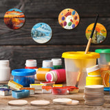 50 Pcs 2 Inch Wooden Circle Cutouts Blank Round Wood with Holes Round Wooden Ornaments Wooden Coins Unfinished Wood Round Disc Wooden Circle Chips Yulejo