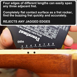 Vencetmat Guitar String Action Gauge, String Height Ruler, Guitar Fret Rocker, Fret Leveling Guide, Buzzing Fret Catcher, 1mm Thickness, Laser VENCETMAT