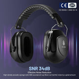 2 Pack 34 dB Noise Canceling Headphones For Shooting, Hearing Protection Earmuffs, Ear Protection Headphones, Thickened Headband Ear Muffs For Noise Floriogra