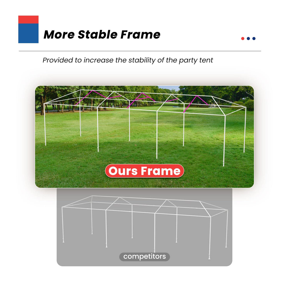 10x30 Party Tent Wedding Patio Gazebo Outdoor Carport Canopy Shade with Side 8 Removable Walls FDW