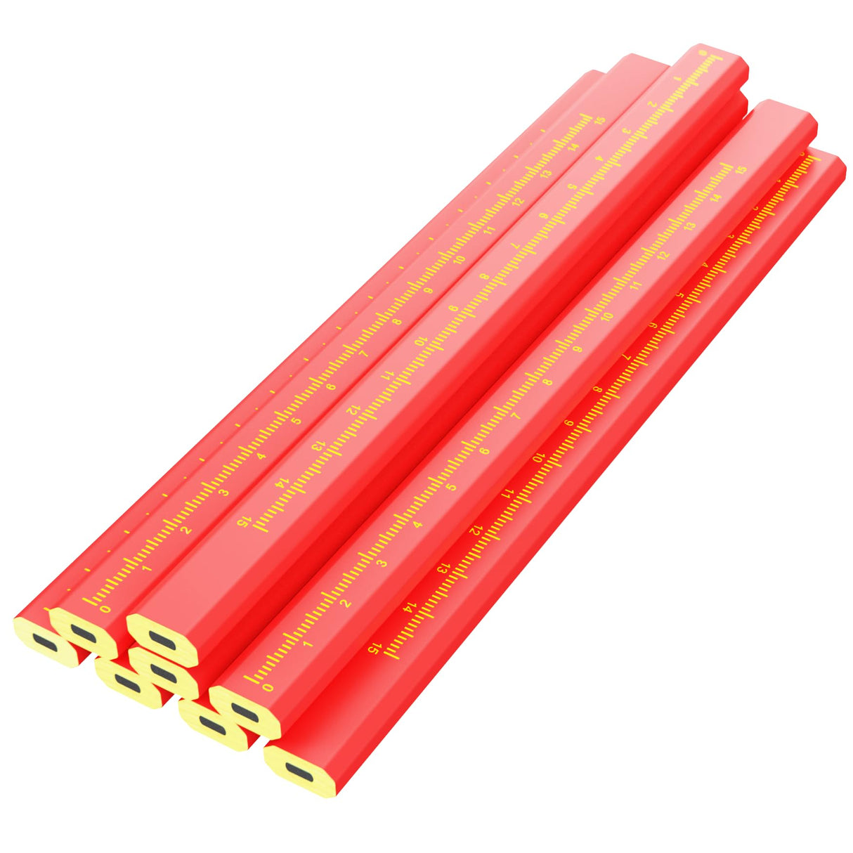 KR. LIF 8 PCS Carpenter Pencils Construction Pencil, Carpenter Marking Pencil for Woodworking Concrete Scriber Marking Tool KR. LIF
