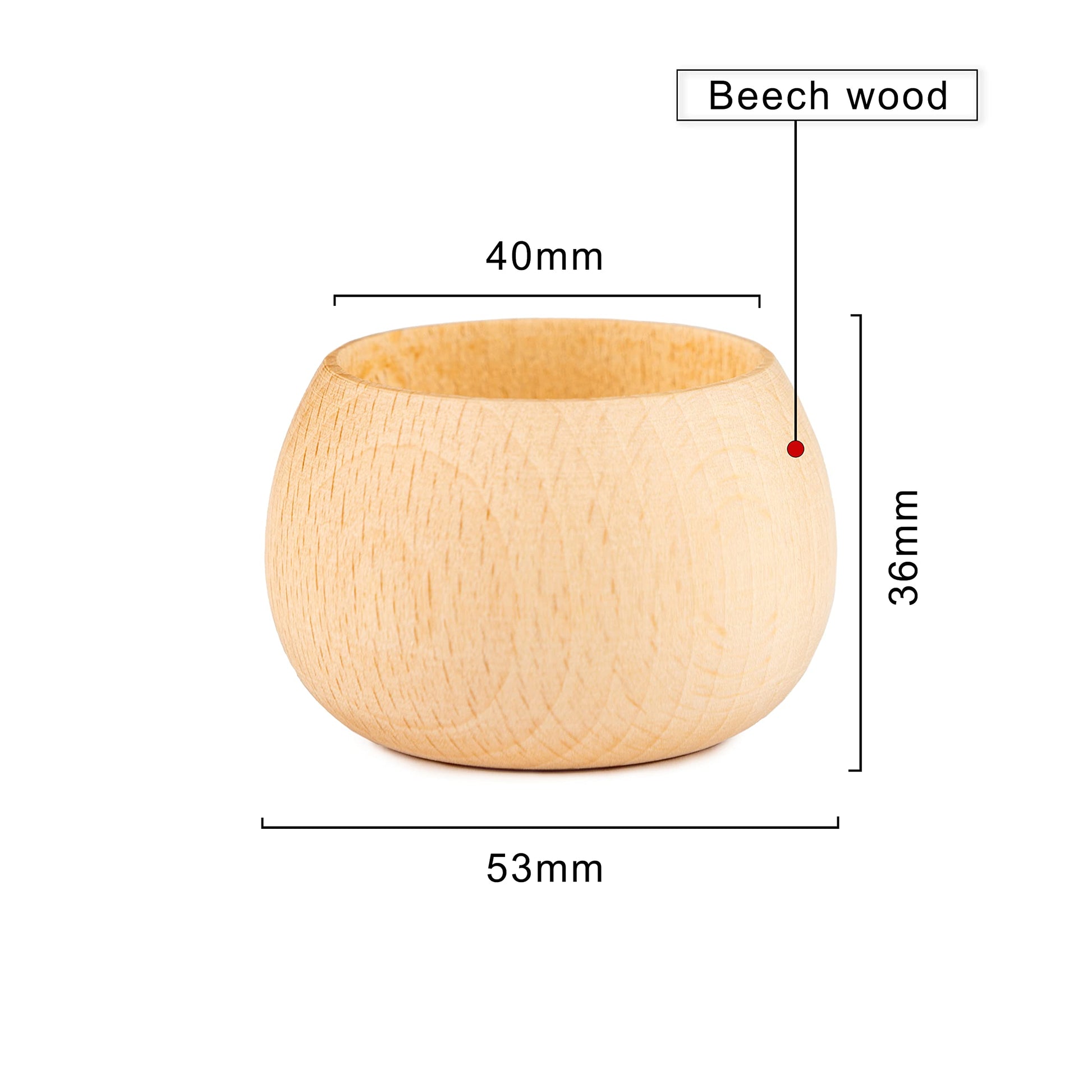 Woodvio - Handmade Wooden Candle Holders for votives and Tea Lights Candles, Set of 6 - WoodArtSupply