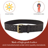 Style n Craft - 2" Wide Full-Grain Oiled Leather Work Belt, Durable and Rugged Belt, Dark Brown (#74052) - WoodArtSupply