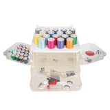 Singer Sew-It-Goes, 224 Piece - Sewing Kit & Craft Organizer - Sewing Case Storage with Machine Sewing Thread, White SINGER