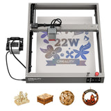 Creality Laser Engraver 22W Output, 120W High Power Laser Engraving Machine CNC, DIY Laser Cutter and Engraver Machine for Metal and Wood, Paper, Creality