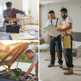 3 Pack Tool Bag Zipper Pouch, Premium Tool Pouch, Utility Multipurpose Storage Organizer Tool Pouches with Carabiner Metal Zipper for Tools, Travel COIDEA