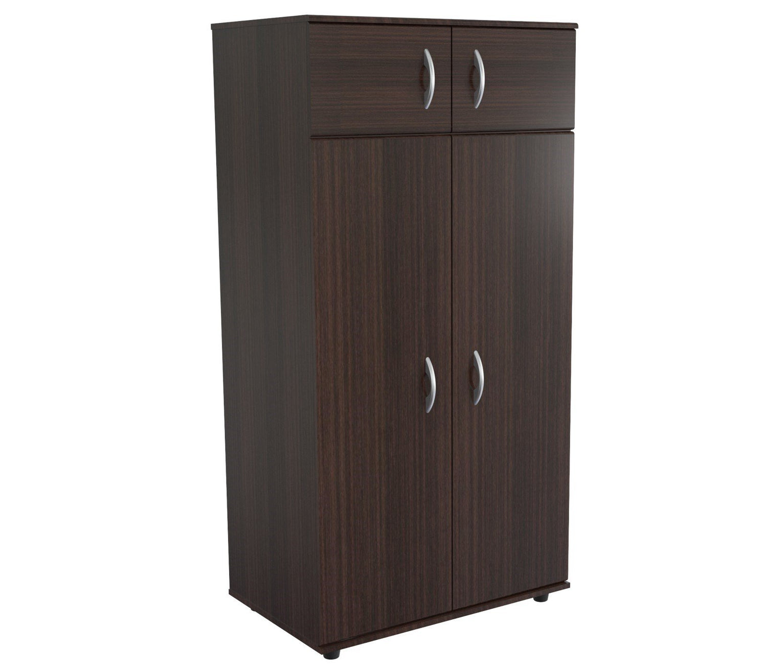 Inval 4-Door Armoire Wardrobe, Espresso Inval