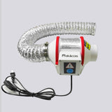 Makacces Powerful 3 Inch Duct Fan with 1.5M Pipe,Copper Motor, Enhanced Air Flow, Low Noise Level for Efficient Smoke&Odor Extraction,for 3D Makacces