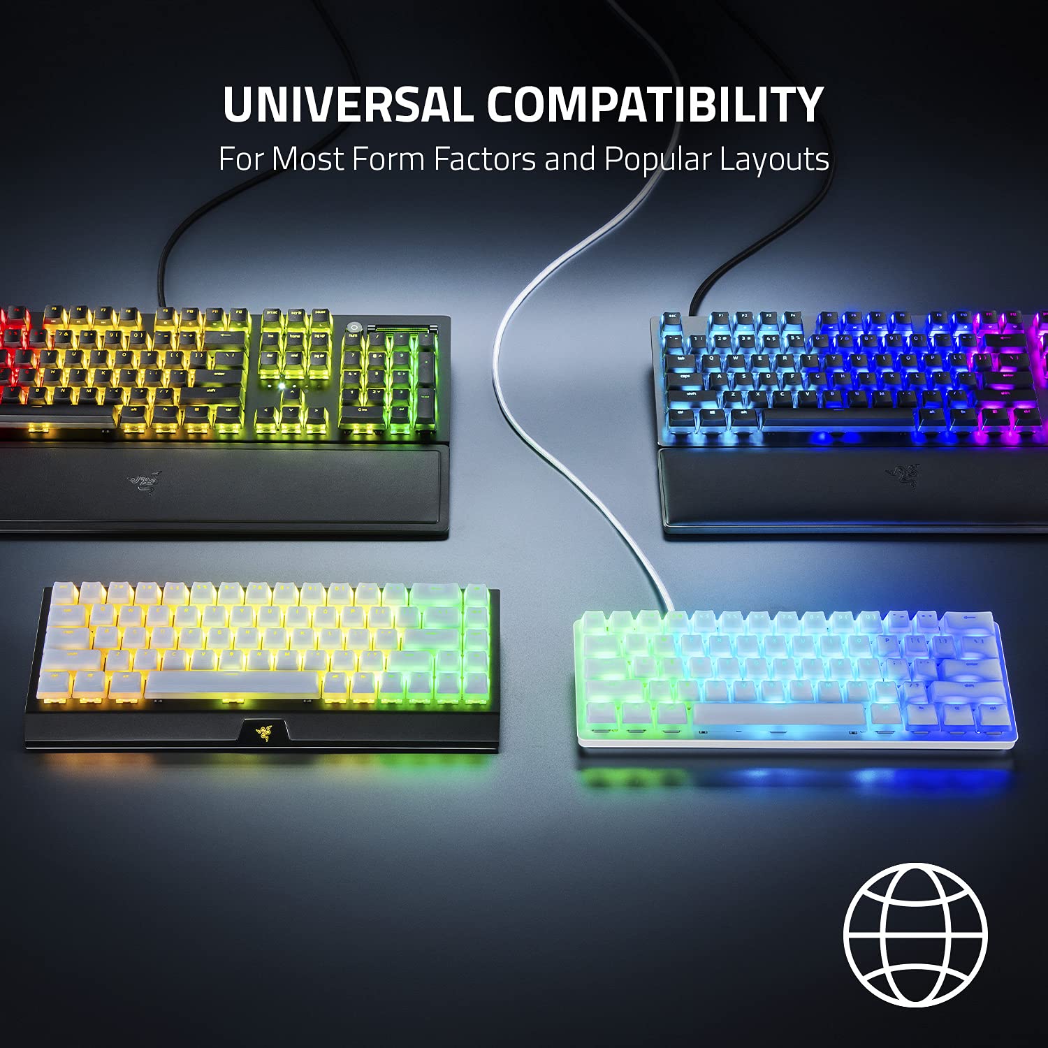 Razer Phantom Keycap Upgrade Set (Doubleshot PBT) - Thumbnail 3