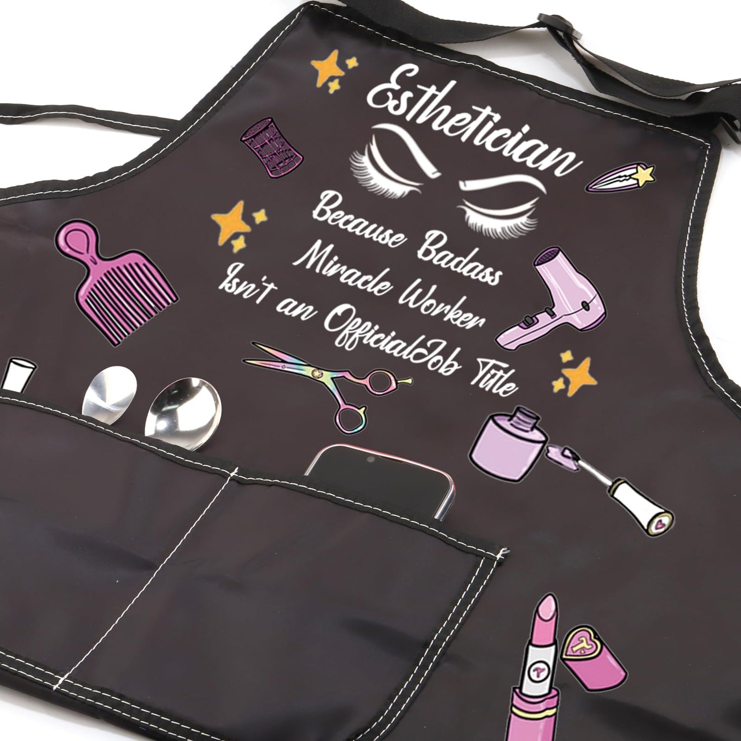 JXGZSO Esthetician Apron Estheticians Appreciation Gifts Cosmetologist Apron Gifts Makeup Artist Gifts Beautician Gift (Esthetician Apron) JXGZSO