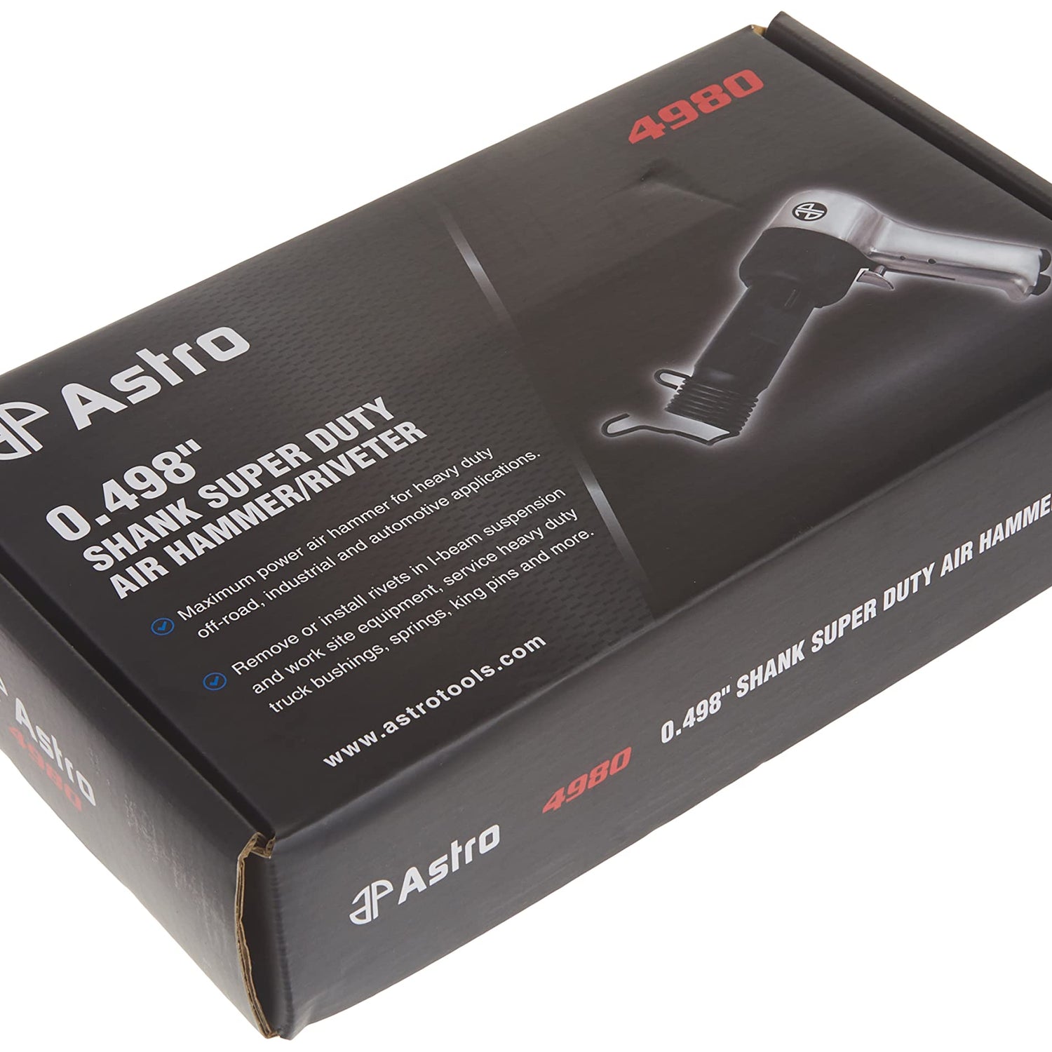 Astro Pneumatic Tool 4980 0.498" Shank Super Duty Air Hammer/Riveter Astro Pneumatic Tool