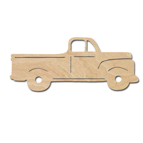 Vintage Pickup Truck Wood Cutouts for crafts, Laser Cut Wood Shapes 5mm thick Baltic Birch Wood, Multiple Sizes Available Elliefont Styles