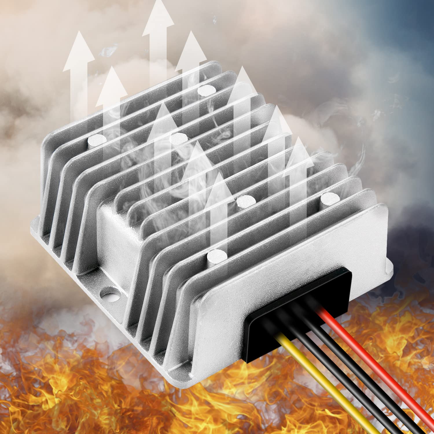 BIRITALO 48V Step Down to 12V 20A Waterproof DC Voltage Converter Reducer Module 240W Regulator for Golf Cart Club Car Truck Vehicle Led Strip Light BIRITALO