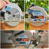 Luckyway 3-Pack 8-1/4 Inch 24T Framing & 40T Ripping/Cross Cutting 60T Finish with 5/8 Inch Arbor TCT Circular Saw Blade for Cutting Wood Luckyway