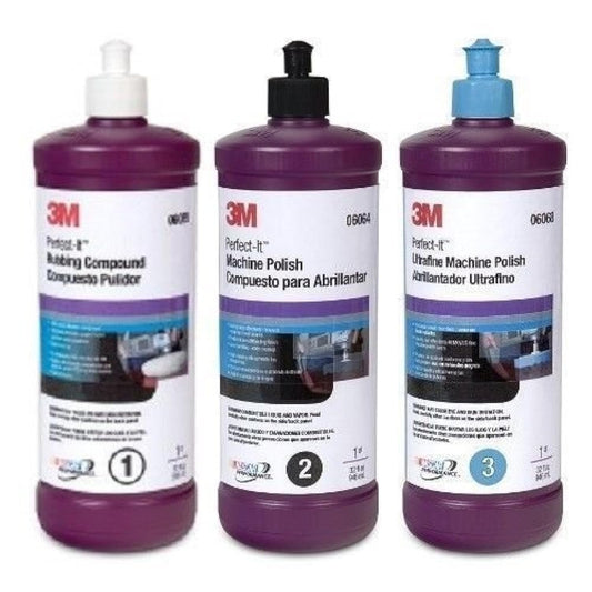 1Pk - 3M - Perfect It Buffing & Polishing Compound 06085 06064 06068 - WoodArtSupply