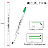 Shuttle Art Alcohol Marker Pad Bundle, Set of 30 Colors Dual Tip Alcohol Markers + 50 Sheets Marker Pad Shuttle Art