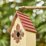 Glitzhome Wooden Bird House Indoor Outdoor Decor Hanging Garden Birdhouse 9" H glitzhome