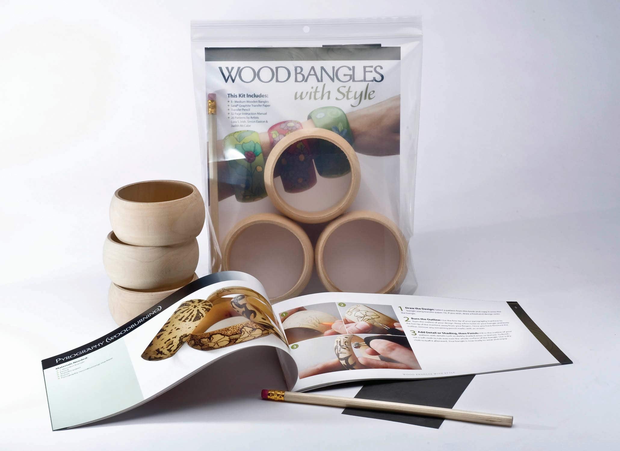 Wood Bangles with Style Kit: Real Wood Bangles (Fox Chapel