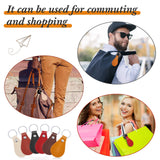 Taiyin 30 Pcs Leather Key Fob Kit for DIY Craft, PU Leather Key Fobs Blanks with Rivets and Key Rings for Laser Engraving Keychain Making Leather Taiyin