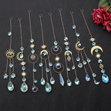 370 Pcs Crystal Suncatcher Kits Hanging Chandelier Crystals Prisms Parts Rainbow Maker Pendants for Stained Glass Window Hanging DIY Sun Catchers QIKAIDE