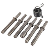YaeCCC 7 Pcs Heavy Duty Smoothing Pneumatic Air Rivet Hammer Tools Steel Air Hammer Chisel Pneumatic Hammer for Hollow Solid Half-hollow Rivet Yaeccc