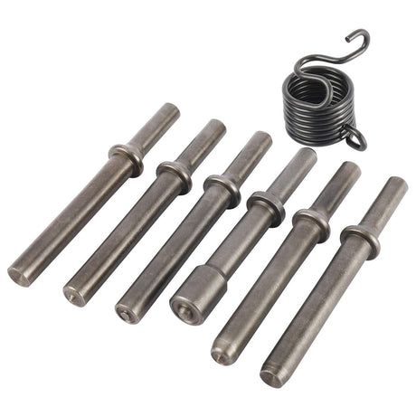 YaeCCC 7 Pcs Heavy Duty Smoothing Pneumatic Air Rivet Hammer Tools Steel Air Hammer Chisel Pneumatic Hammer for Hollow Solid Half-hollow Rivet Yaeccc