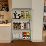 YSSOA 4-Tier Heavy Duty Storage Shelving Unit 1000Lb Capacity,Chrome,35.43" D x 17.72" W x 61.02" H inch YSSOA