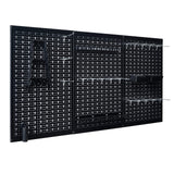 Ultrawall Pegboard Wall Organizer 4 ft. Metal Pegboard Tool Storage Kit with Black Toolboard and Black Accessories Ultrawall