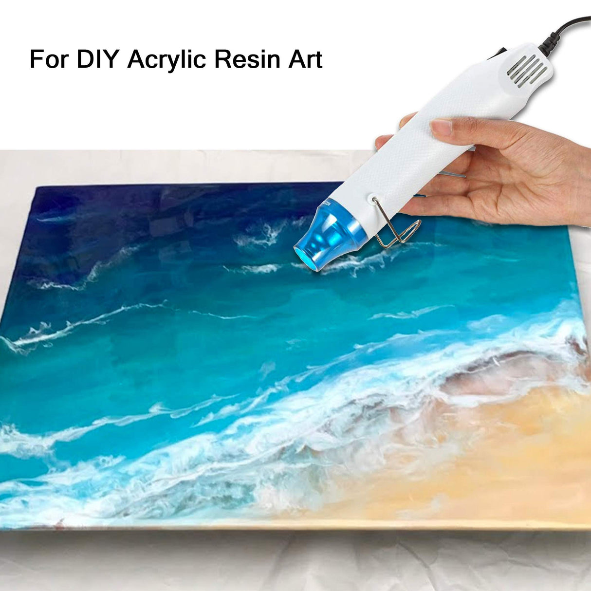 Bubble Removing Tool for Epoxy Resin and Acrylic Art, DIY Glitter Tumblers, Specially-Designed Heat Gun for Making Acrylic Resin Travel Mugs Tumblers CALPALMY