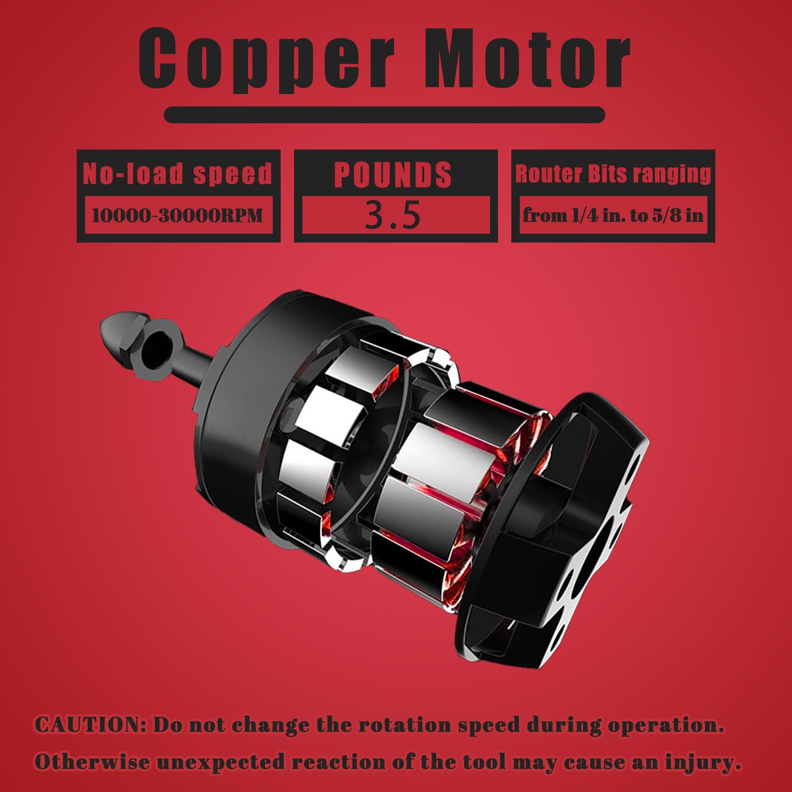 PEDONY Brushless Trim Router Suitable for Milwaukee Battery, 1/4" Chuck, 6 Variable Speed, 30000R/MIN, Replacement for DCW600B - WoodArtSupply