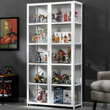 BYSIECD Acrylic Curio Display Cabinet with 5-Tier Shelves for Organising Collectibles and Toys BYSIECD