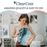 Clear Cote 2 Gallon Epoxy Resin Craft Kit - Crystal Clear, Quick Setting, & Self Leveling - Perfect for Countertop Topcoats, Arts & Crafts, and 5-Star