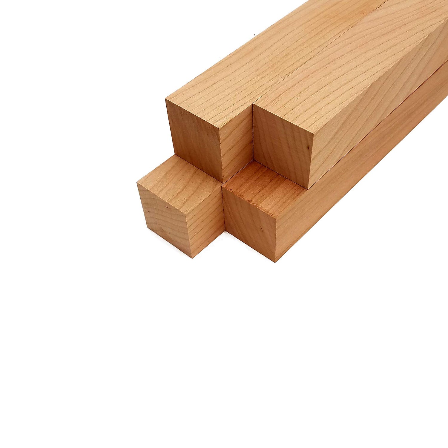 Cherry Lumber Square Turning Blanks 1.5" x 1.5" (4pc) (1.5" x 1.5" x 12") Barrington Hardwoods
