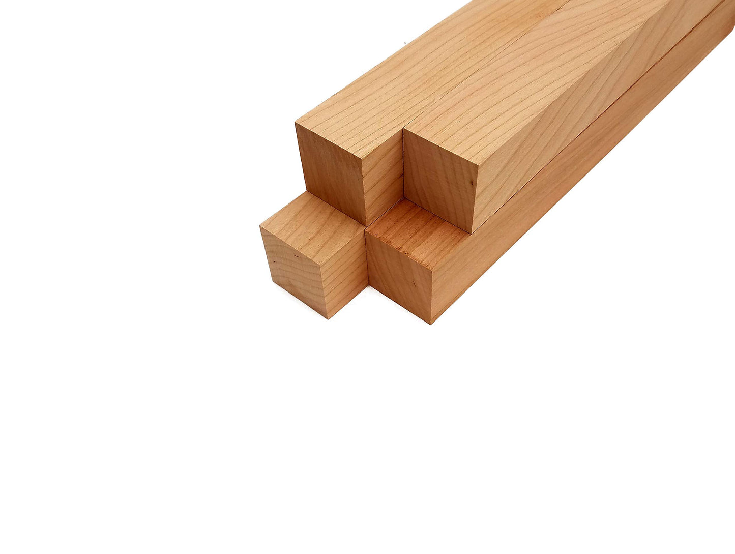 Cherry Lumber Square Turning Blanks 1.5" x 1.5" (4pc) (1.5" x 1.5" x 12")