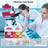 Epoxy Resin, 2Gallon/256OZ Resin Kit, Epoxy Resin Crystal Clear, Not Yellowing and No Bubble Self Leveling Easy Mix 1:1 Casting & Coating for DIY Shabebe