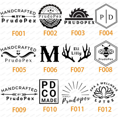 Customisable PrudoPex Metal Branding Iron for Personalised Stamps on Wood, Leather, and More