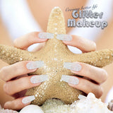 YGDZ White Glitter, Silver Glitter 200G, Extra Fine Glitter for Craft, Holographic Glitter, Snow Glitter, Festival Glitter, Clear Glitter, Glitter YGDZ