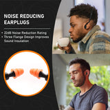 2 Pairs Soft Banded Silicone Reusable Washable Ear Plugs for Sleeping Swimming Noise Hearing Protection Earplugs Music Concerts Construction Shooting Quality Plugs by Rips