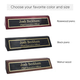 Engraving International Elegant Wood Name Plate for Desk | Custom Desk Name Plate Personalized Gift for Office, The Perfect Engraved Name Plaque - ENGRAVING INTERNATIONAL IF YOU CRAVE IT. ENGRAVE IT